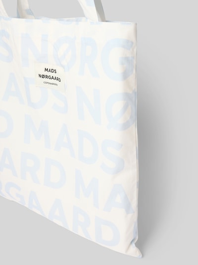 MADS NØRGAARD Handtasche mit Label-Patch Modell 'Sacky Atoma' Hellblau 3