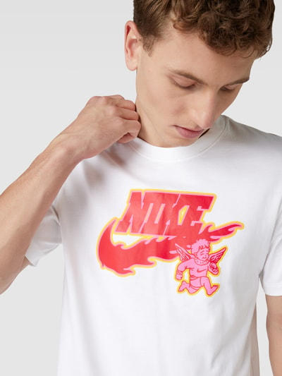 Nike T-shirt met labelprint Wit - 3