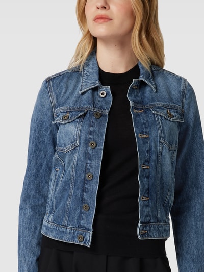 Marc O'Polo Jeansjacke mit Knopfleiste Jeansblau 3