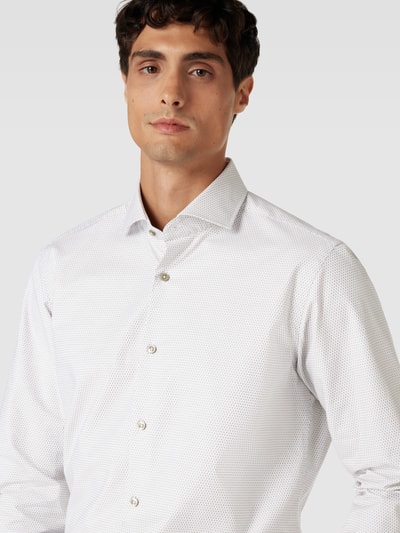 BOSS Regular Fit Business-Hemd mit feinem Allover-Muster Modell 'Joe' Schilf 3
