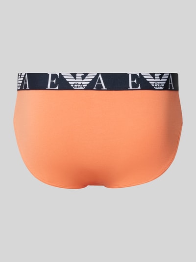 Emporio Armani Slip mit elastischem Label-Bund im 3er-Pack Orange 3