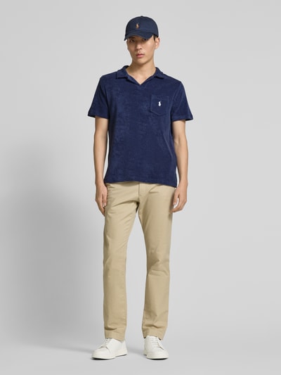 Polo Ralph Lauren Regular fit poloshirt met borstzak, model 'JOHNNY' Marineblauw - 1