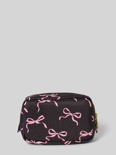 WOUF Make-uptasje met labelpatch, model 'Juliette' Zwart - 2