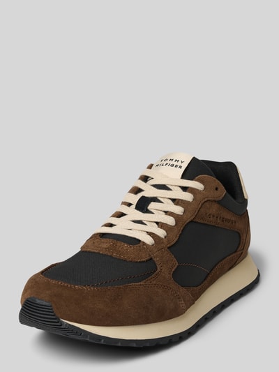 Tommy Hilfiger Lage sneakers met wildleer Zwart - 1