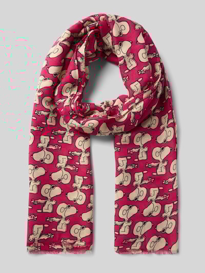 Codello Schal aus Viskose im Allover-Look Pink 1