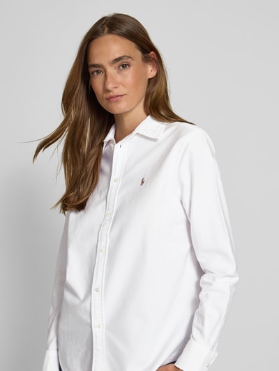 Polo Ralph Lauren Regular fit overhemdblouse met logostitching Wit - 3