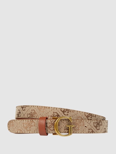 Guess Riem met logomotief Cognac - 1