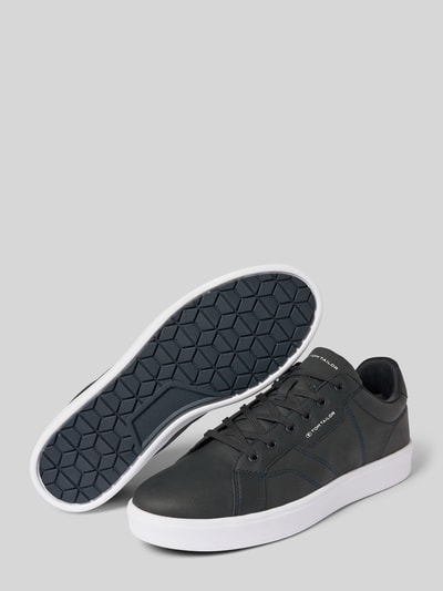Tom Tailor Low Top Sneaker in Lederoptik Modell 'IGNAZ' Marine 4