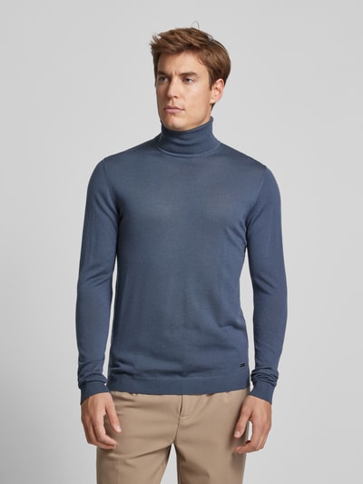 Roy Robson Wollen pullover met col Blauw - 4