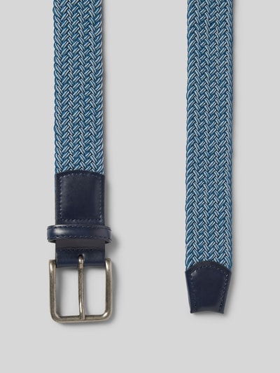 Lloyd Men's Belts Riem in gevlochten look, model 'Lloyd' Marineblauw - 3