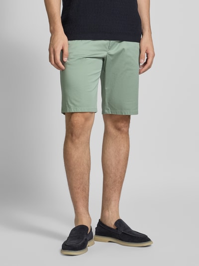 Christian Berg Men Bermudy z wpuszczanymi kieszeniami w stylu francuskim Trawiasty zielony 4