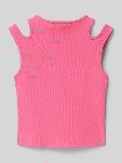 s.Oliver RED LABEL Slim Fit Tank Top mit Cut Outs Pink 3