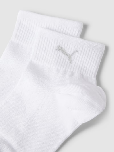 Puma Sokken met logoprint in een set van 2 paar Wit - 2
