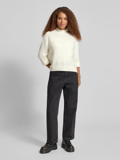 Marc O'Polo Denim Regular fit gebreide pullover van scheerwolmix  Offwhite - 1