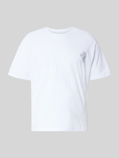 JACK & JONES Relaxed Fit T-Shirt aus reiner Baumwolle Modell "DYLAN" Weiss 1