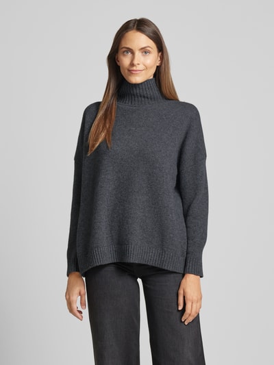 Weekend Max Mara Gebreide pullover met opstaande kraag, model 'BORGIA' Middengrijs - 4