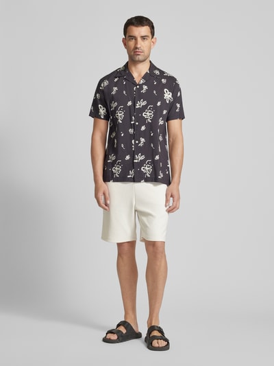 SELECTED HOMME Loose Fit Shorts in Ripp-Optik Offwhite 1