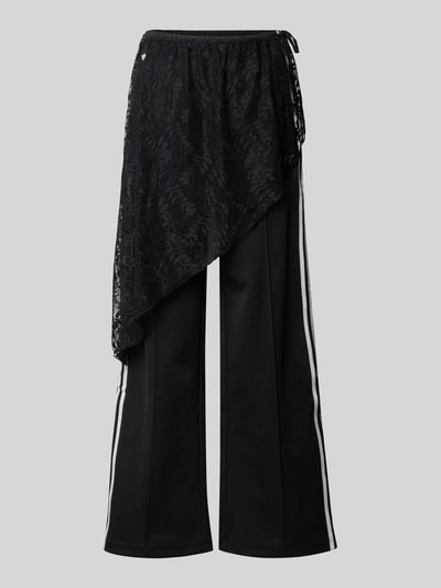 adidas Originals Loose fit sweatbroek van katoenmix model '2IN1 LACE FIREBIRD' Zwart - 1