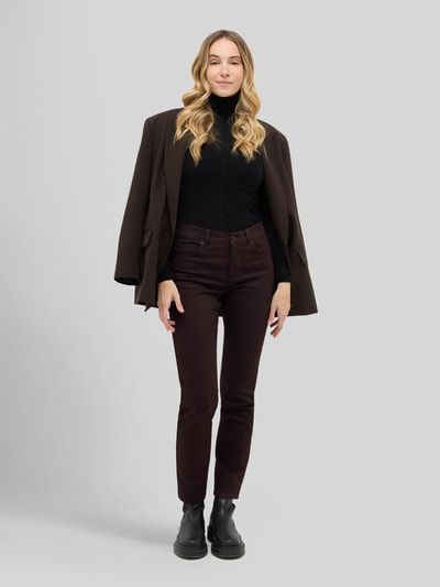 ANGELS Slim Fit jeans van katoenmix model 'CICI' Bordeaux - 1