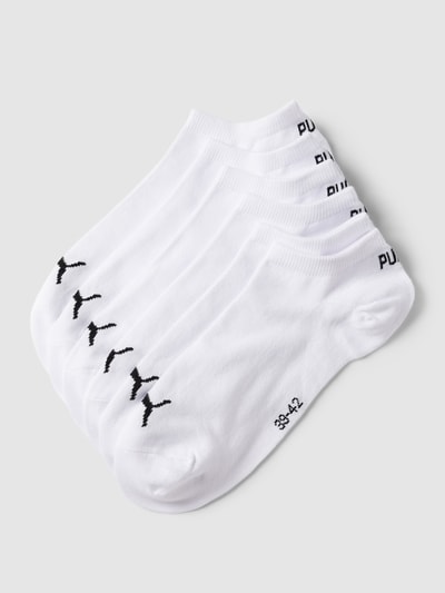 Puma Sneakersocken in unifarbenem Design im 6er-Pack Weiss 1