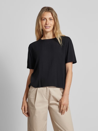 Tom Tailor Bluse aus Viskose mit kurzem Arm Black 4