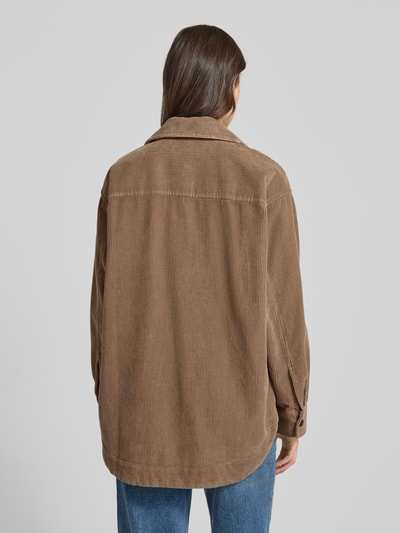 Armedangels Oversized Overshirt aus reiner Baumwolle Modell 'ALMARAALI' Taupe 5