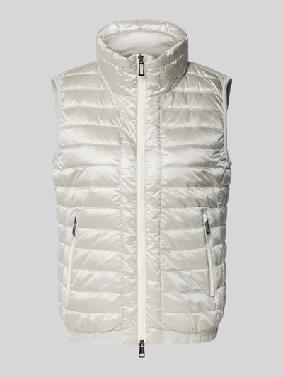 Marc Cain Bodywarmer met opstaande kraag en tweewegsritssluiting Zilver - 2