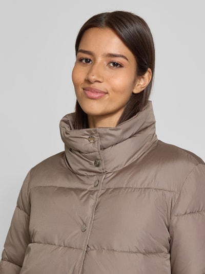 WHITE LABEL Steppjacke mit Kapuze Taupe 3