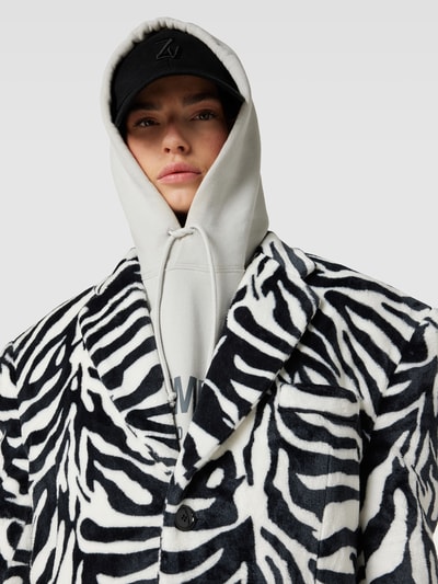 VETEMENTS Mantel mit Animal-Print Weiss 3