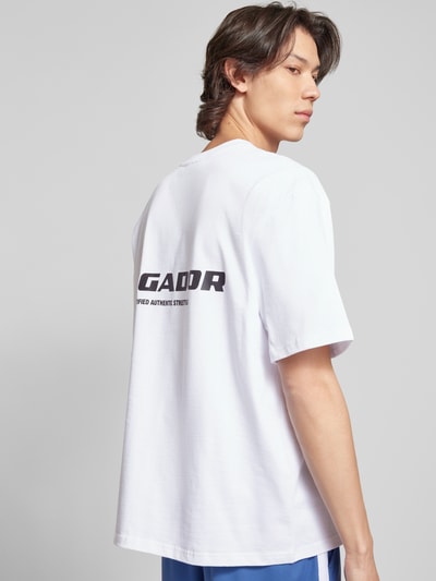 Pegador Oversized T-shirt met labelprint, model 'COLNE' Wit - 3