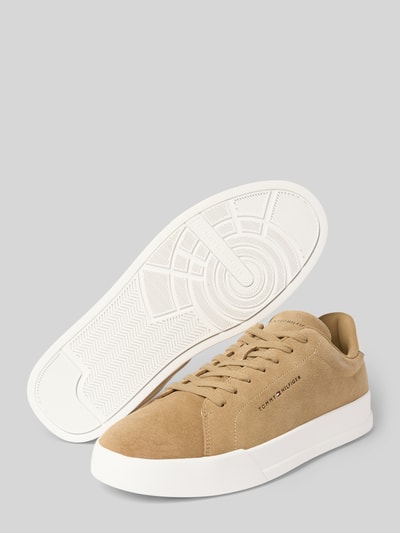 Tommy Hilfiger Lage sneakers van suède, model 'COURT CORE' Beige - 4