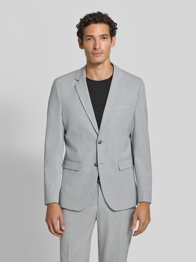 Selected Slim Fit Sakko mit 2-Knopf-Verschluss Hellgrau 4