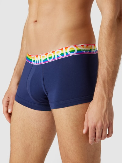 Emporio Armani Trunks mit kontrastivem Bund Dunkelblau 3