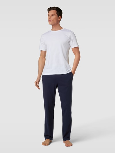 Tommy Hilfiger Broek met siernaden Donkerblauw - 1