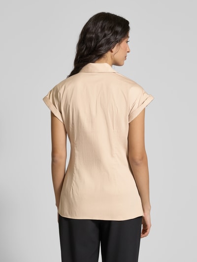 Milano Italy Regular fit overhemdblouse met knoopdetail Beige - 5