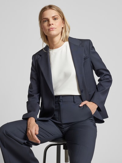 Weekend Max Mara Blazer met paspelzak op de borst, model 'LAMINE' Marineblauw - 3