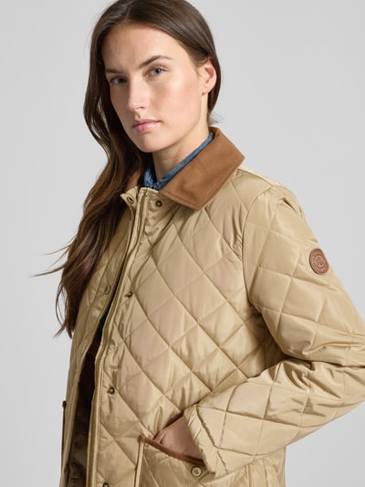 Lauren Ralph Lauren Kurtka pikowana o kroju regular fit z wykładanym kołnierzem Piaskowy 3