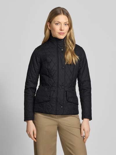Barbour regular fit gewatteerde jas met opstaande kraag model 'FLYWEIGHT' Zwart - 4