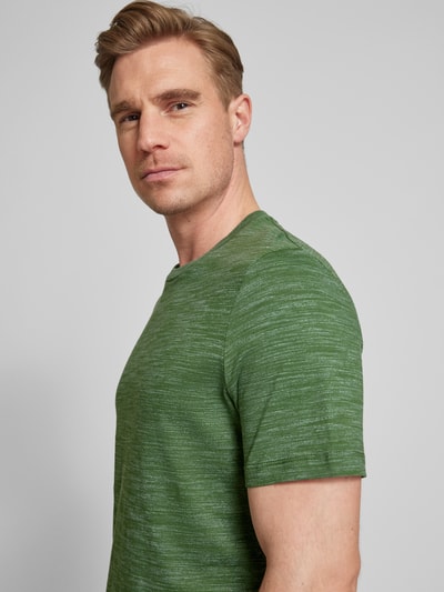 s.Oliver RED LABEL T-shirt met melangelook Rietgroen - 3