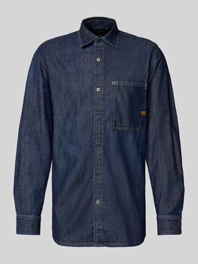 G-Star Raw Freizeithemd mit Knopfleiste Jeansblau 2