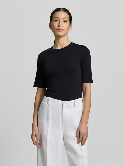 Christian Berg Woman Slim Fit T-Shirt im Halbarm-Design Black 4