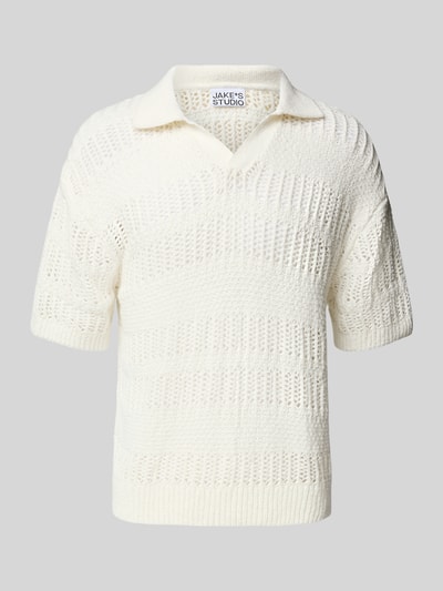 JAKE*S STUDIO MEN Poloshirt met ribboorden Offwhite - 2