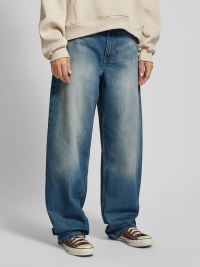 WEEKDAY Loose fit jeans in 5-pocketmodel, model 'Rail' Jeansblauw - 4