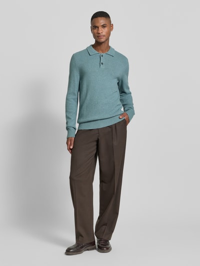 Marc O'Polo Regular Fit Strickpullover aus Woll-Mix  Eisblau 1