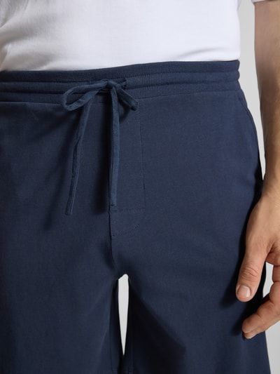 JOOP! Collection Sweatshorts met elastische band en tunnelkoord Marineblauw - 3