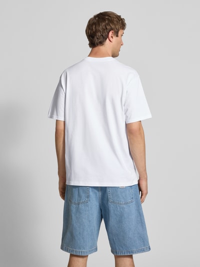 Carhartt Work In Progress T-Shirt mit Label-Stitching Modell 'Madison' Weiss 5