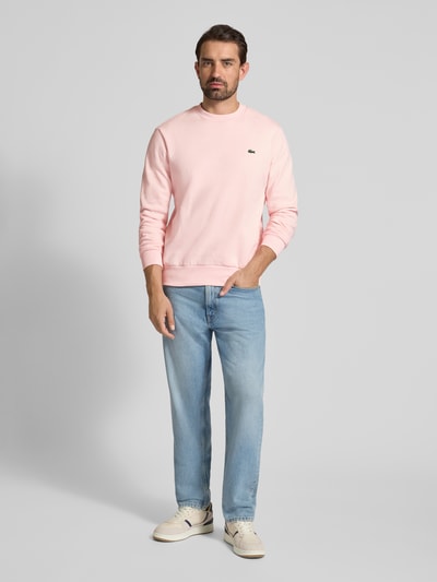 Lacoste Regular Fit Sweatshirt aus Baumwoll-Mix Rosa 1