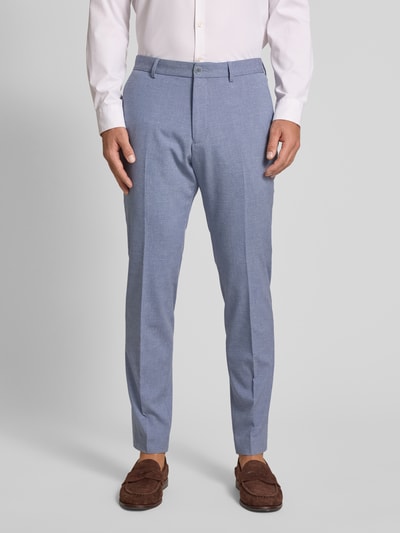 s.Oliver BLACK LABEL Regular Fit Anzughose mit feiner Webstruktur Hellblau 4