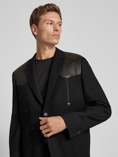 THE KOOPLES Sakko mit aufgesetzten Taschen Modell 'VESTE' Black 3