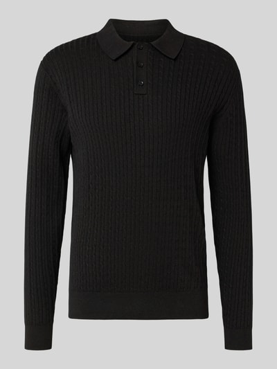 MCNEAL Gebreide pullover met polokraag Chocoladebruin gemêleerd - 2